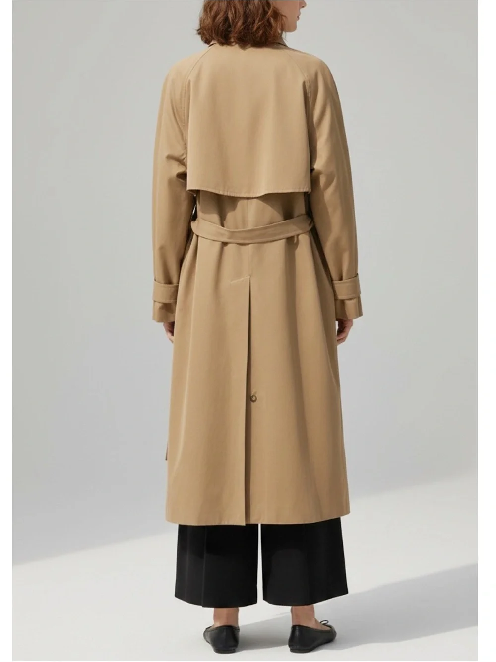 SILK LAUNDRY The Italian Trench Coat, Tan, XL